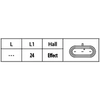 Sensor Nockenwellenposition Hella 6PU 009 121-841 für Opel für Vauxhall