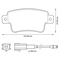 JURID 573345J Scheibenbremsbelag HA FIAT