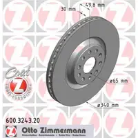 Zimmermann 600.3243.20 Bremsscheiben 2 Stück VW