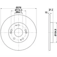 TEXTAR 92252603 Bremsscheiben 2 Stück HONDA