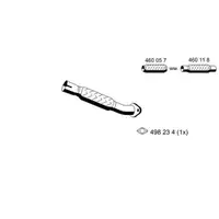 Abgasrohr Ernst 341585 für Ford Vorne