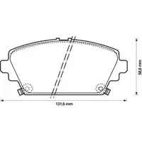 JURID 572429J Scheibenbremsbelag VA HONDA