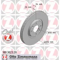 Zimmermann 180.3023.20 Bremsscheiben 2 Stück CITROËN
