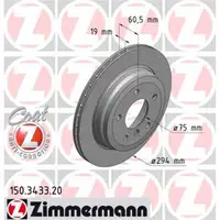 Zimmermann 150.3433.20 Bremsscheiben 2 Stück BMW