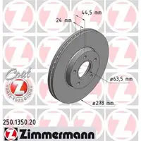 Zimmermann 250.1350.20 Bremsscheiben 2 Stück FORD