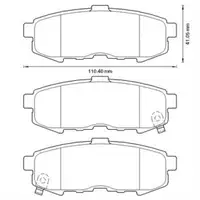 JURID 572630J Scheibenbremsbelag HA MAZDA