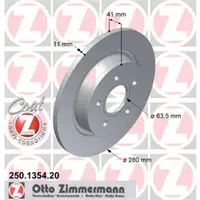 Zimmermann 250.1354.20 Bremsscheiben 2 Stück FORD