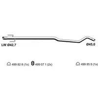 Abgasrohr Ernst 012546 für Opel für General Motors Mitte