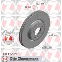 Zimmermann 100.3355.20 Bremsscheiben 2 Stück AUDI