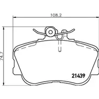 Textar Bremsenset Scheiben 284 mm voll Bremsbeläge vorn Mercedes C-Klasse W202