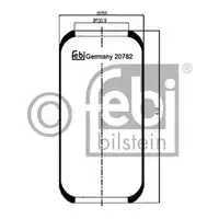 FEBI BILSTEIN 20782 Luftfederbalg für MERCEDES-BENZ