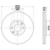 TEXTAR 92133203 Bremsscheiben 2 Stück CITROËN