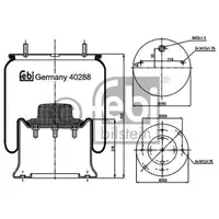 FEBI BILSTEIN 40288 Luftfederbalg