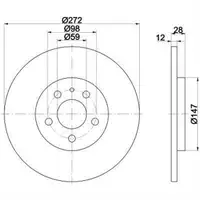 TEXTAR 92118203 Bremsscheiben 2 Stück PEUGEOT