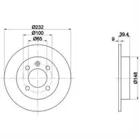 TEXTAR 92098203 Bremsscheiben 2 Stück VW