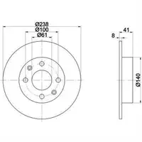 TEXTAR 92036003 Bremsscheiben 2 Stück RENAULT