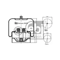 FEBI BILSTEIN 35878 Luftfederbalg für MERCEDES-BENZ