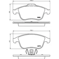 Textar Bremsenset Scheiben Ø296 Beläge vorn Megane III Laguna III Scénic III