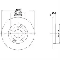 TEXTAR 92224103 Bremsscheiben 2 Stück HONDA
