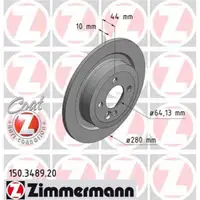 ZIMMERMANN 150.3489.20 Bremsscheiben 2 Stück hinten MINI