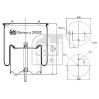 FEBI BILSTEIN 20502 Luftfederbalg