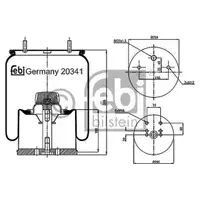 FEBI BILSTEIN 20341 Luftfederbalg