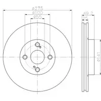 TEXTAR 92126003 Bremsscheiben 2 Stück TOYOTA