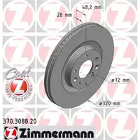 ZIMMERMANN 370.3088.20 Bremsscheiben 2 Stück MAZDA