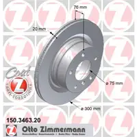 ZIMMERMANN Bremsscheiben 2 Stück z. Bsp. für BMW