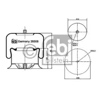 FEBI BILSTEIN 38508 Luftfederbalg