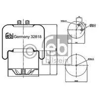 FEBI BILSTEIN 32818 Luftfederbalg