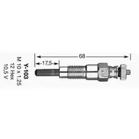 Glühkerze Ngk 6125 für Nissan für Infiniti