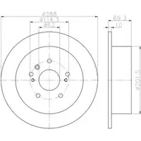 TEXTAR 92171603 Bremsscheiben 2 Stück LEXUS