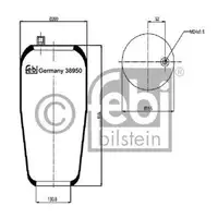 Federbalg Luftfederung Febi Bilstein 38950 für Mercedes Benz für Mercedes Benz