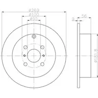 TEXTAR 92126203 Bremsscheiben 2 Stück TOYOTA