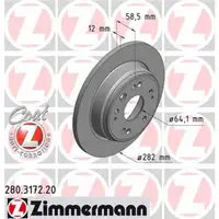 ZIMMERMANN 280.3172.00 Bremsscheiben 2 Stück