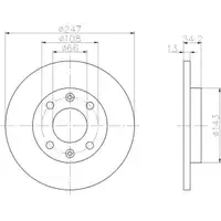 TEXTAR 92092803 Bremsscheiben 2 Stück PEUGEOT