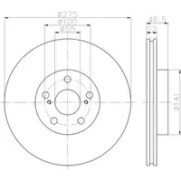 TEXTAR 92199300 Bremsscheiben 2 Stück vorne TOYOTA