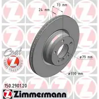 ZIMMERMANN 150.2901.20 Bremsscheiben 2 Stück vorne BMW