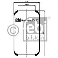 FEBI BILSTEIN 20450 Luftfederbalg für MERCEDES-BENZ