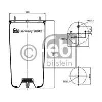 FEBI BILSTEIN 20942 Luftfederbalg