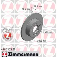 ZIMMERMANN 470.2425.00 Bremsscheiben 2 Stück RENAULT
