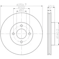TEXTAR 92239903 Bremsscheiben 2 Stück NISSAN