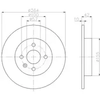 TEXTAR 92124703 Bremsscheiben 2 Stück OPEL