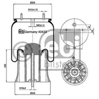 FEBI BILSTEIN 40433 Luftfederbalg
