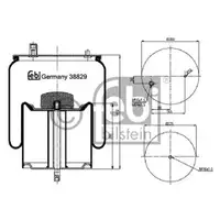 FEBI BILSTEIN 38829 Luftfederbalg