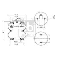 FEBI BILSTEIN 39093 Luftfederbalg
