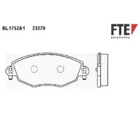 FTE BL1752A1 Scheibenbremsbelag-Satz
