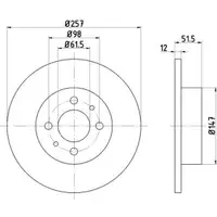 TEXTAR 92027000 Bremsscheiben 2 Stück vorne FIAT