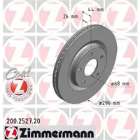 ZIMMERMANN 200.2527.20 Bremsscheiben 2 Stück vorne NISSAN